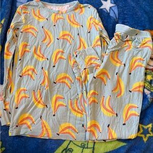 Banana Print Bamboo Pajamas